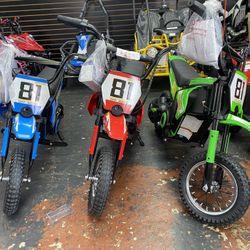 Electric Bikes For Kids Different Colors Available 