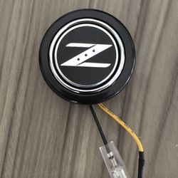 Z Logo Horn Button fo r Aftermarket Steering Wheels Like NRG Nardi Grant VMS Sparco and more.