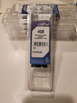 Crucial Ram 4GB Single DDR2 800MHz OBO
