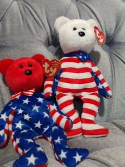 Ty Liberty Beanie Bears