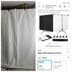 Photo Backdrop Stand - Reversible Screen