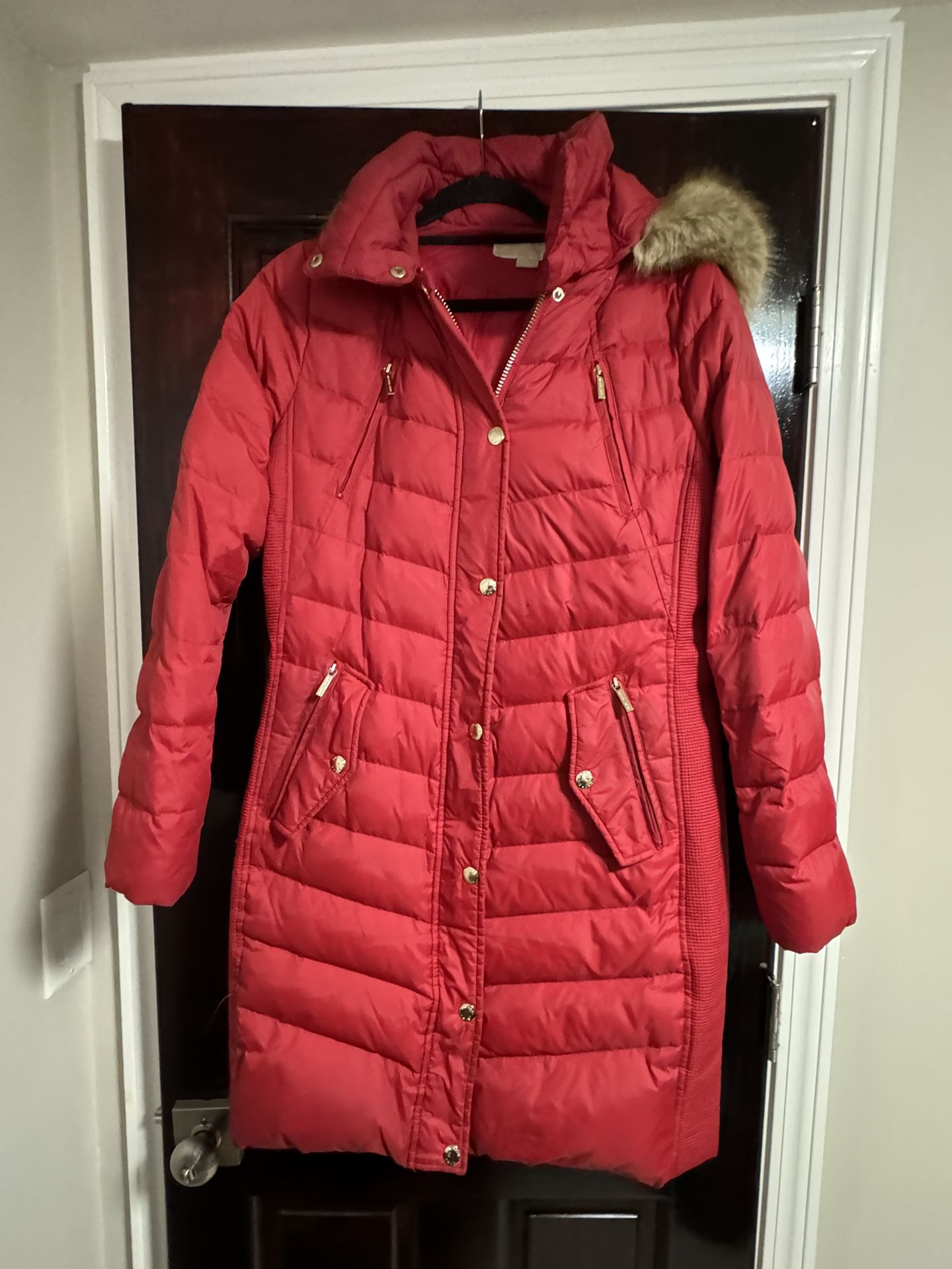 Michael Kors Red Winter Coat