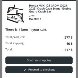 2022-2026 Honda Grom Crash Cage
