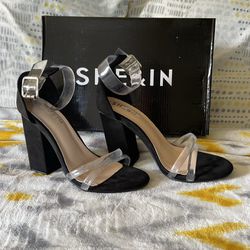 NEW Black And Clear Heels