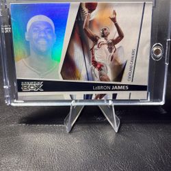 LeBron James Hologram Topps Luxury Box Card
