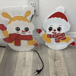 2 Pack Christmas Yard Decorations Outdoor Christmas Lawn Signs 