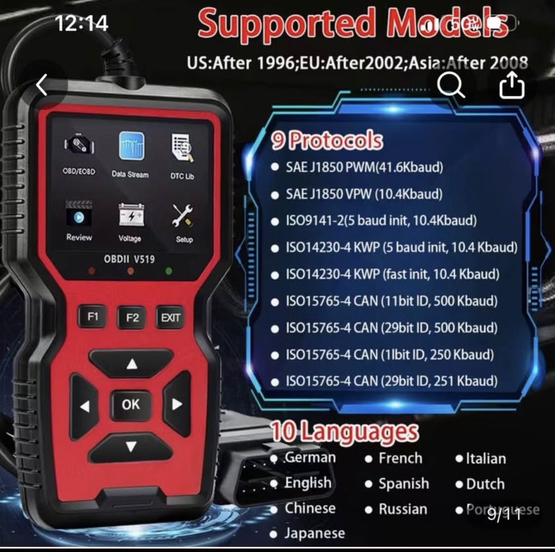 Scaner Obd2 Profetional