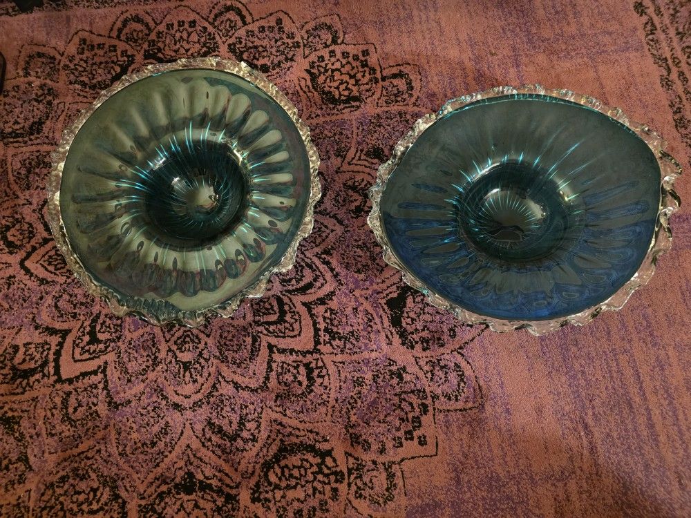 2 BEAUTIFUL Glass Decor Bowls