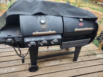 Dual charcoal / propane grill