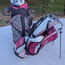 New Bushnell Tour V5 Golf Laser Rangefinder & Used  Clean Golf Bags 