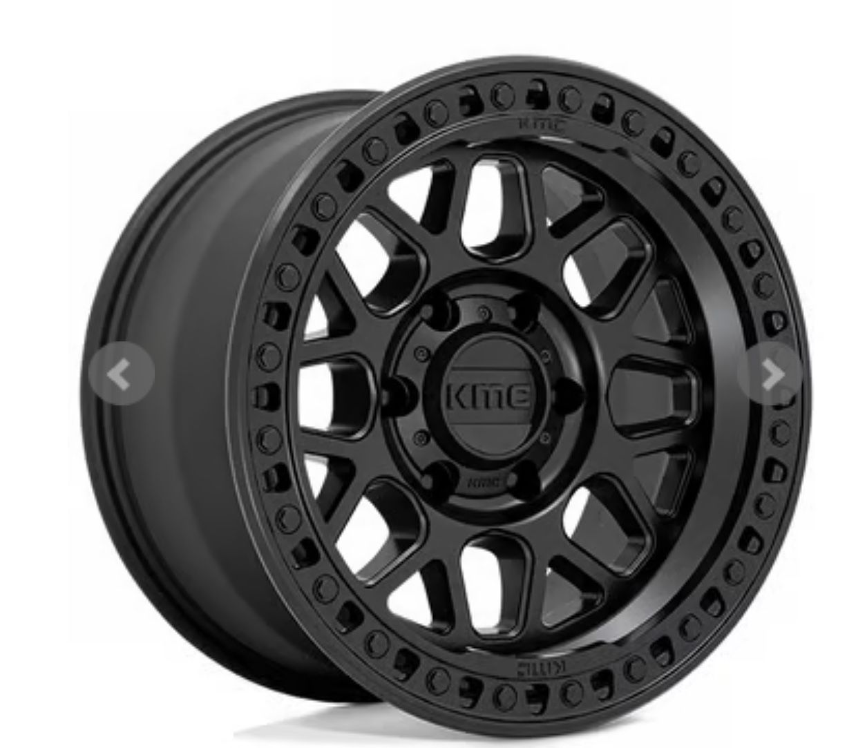 17” Black Kmc Method Icon Fuel Wheel. Tires