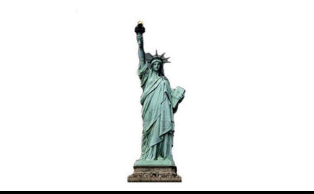 aahs!! Engraving Statue of Liberty Cardboard Stand up 6 Feet Retail $46.95 Brand