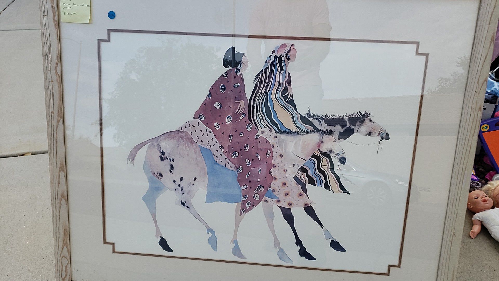 Horses Love Watercolor by Carol Grigg