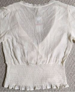 Lacey white blouse