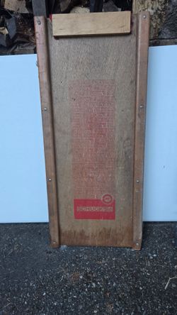 Vintage SCHUCK'S Auto Supply Wooden Mechanic's Creeper – Rolling Garage Shop Tool