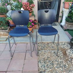 TWO TALL  CHAIRS 