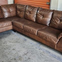 Ashley Furniture Leather Sectional Couch FREE DELIVERY 