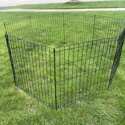 Wire Dog Exercise Pen - 8 Panels Each 24” x 24” Folds Flat