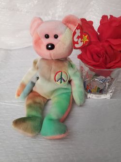 TY Plush Beanie babies PEACE Retired