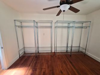 Ikea's 	
OMAR Shelving Unit with Clothes Rail / Rack