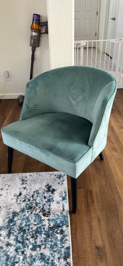 Teal Velvet Accent Chair