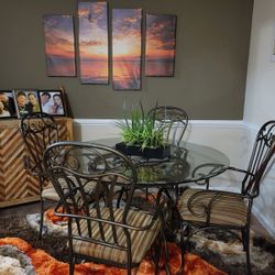 Dining Room Table And Four Chairs