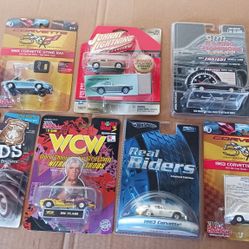 7 Vintage Diecast Chevy Corvette Split Windows 