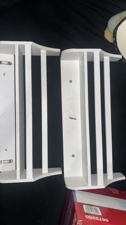 White Wood Wall Shelf Units