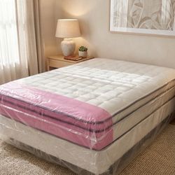 New Queen Mattress And Box Spring 2 Pc Bed Frame Is Not Included 