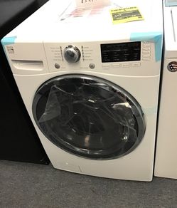 Ew scratch and dent kenmore front load washer. 1 year warranty