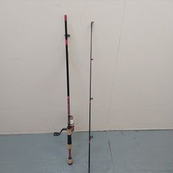 Women's Pink Fishing Pole Rod Reel Combo Brand New
