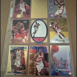 “Grant Hill” (9- Cards). “ROOKIES & INSERT CARDS!!! SPx-GOLD, Ultra-All Rookie,  GOLD-#GHO, Printers Proof(1of349)+++!!!😎