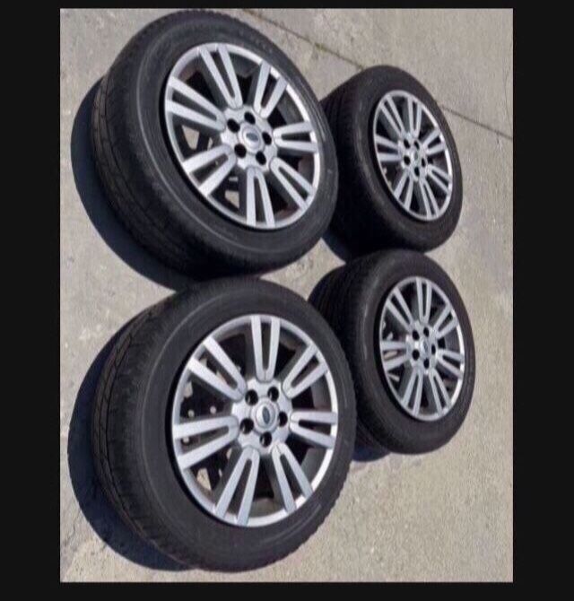 4 - 255/55r19 5x120 5x4.72 Stock Land Rover LR4 BMW X3 X5 Wheels Rims With Good Tires !!!!!!!