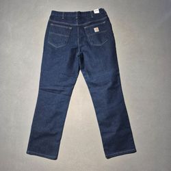 Carhartt 386-83 Mens 32x30 Dark Denim Modern Fit Work Jeans NEW
