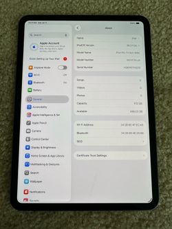 Apple iPad Pro 11-inch M4 512GB Wi-Fi — Flawless Condition