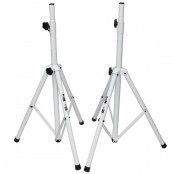 White dj speaker stands