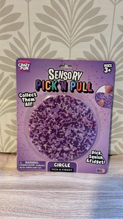 Crazy Fun Sensory Pick ’N’ Pull Circle Fidget Toy – New