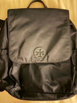 Tory Burch black backpack-