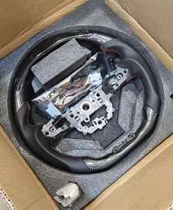 BRAND NEW 2022-2026 Civic & 2023-2026 Accord 11th Gen Real Carbon Fiber Steering Wheel W/ LED