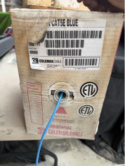 Cat 5 blue cable