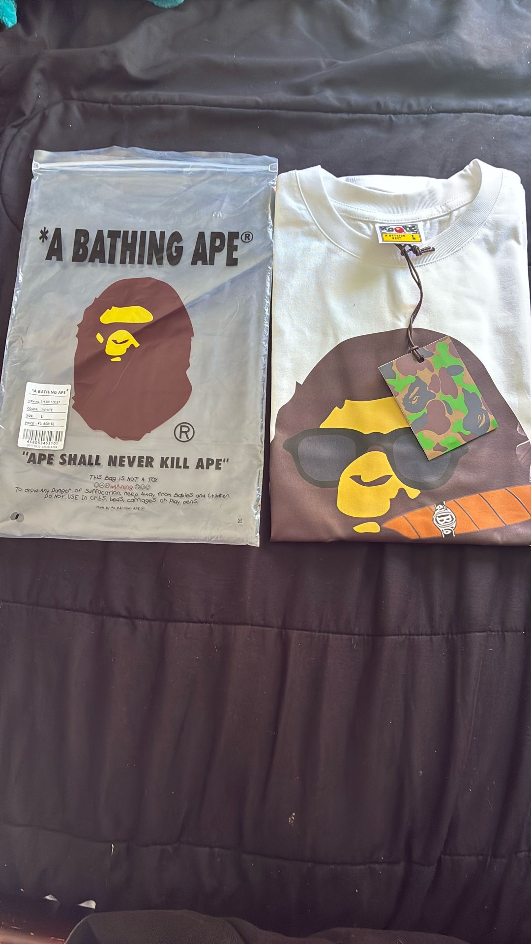 BAPE t shirt Larg