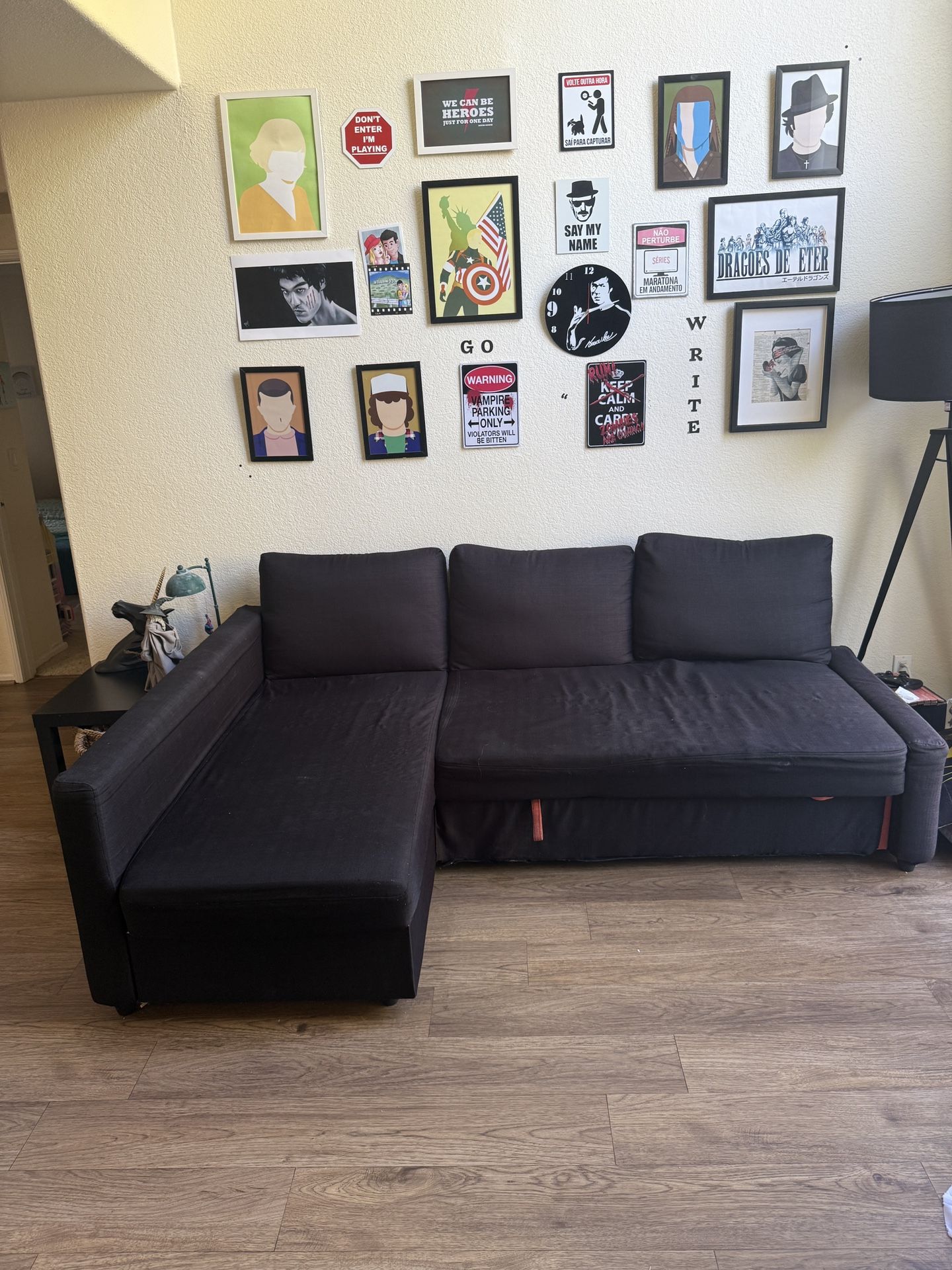 IKEA FRIHETEN Sleeper sectional - Used