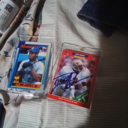 Rare King Griffey Jr And Devon Sanders Baseball Football Cards