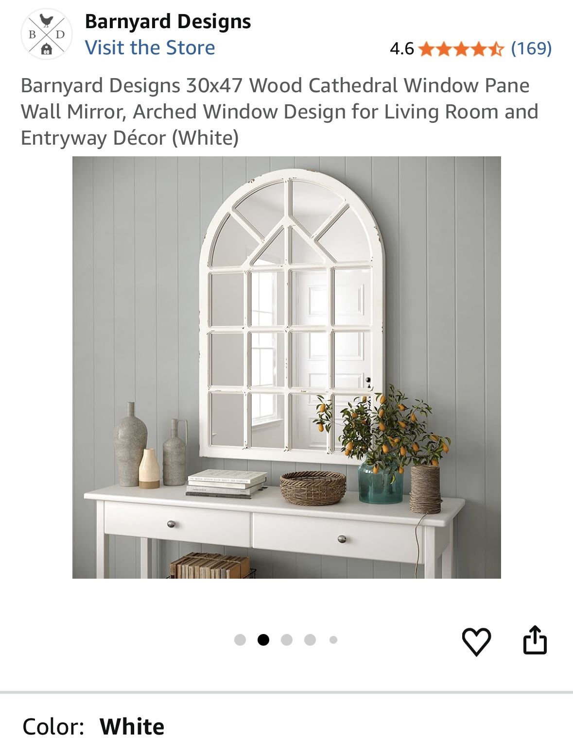Beautiful, Rustic Wood Window Mirror