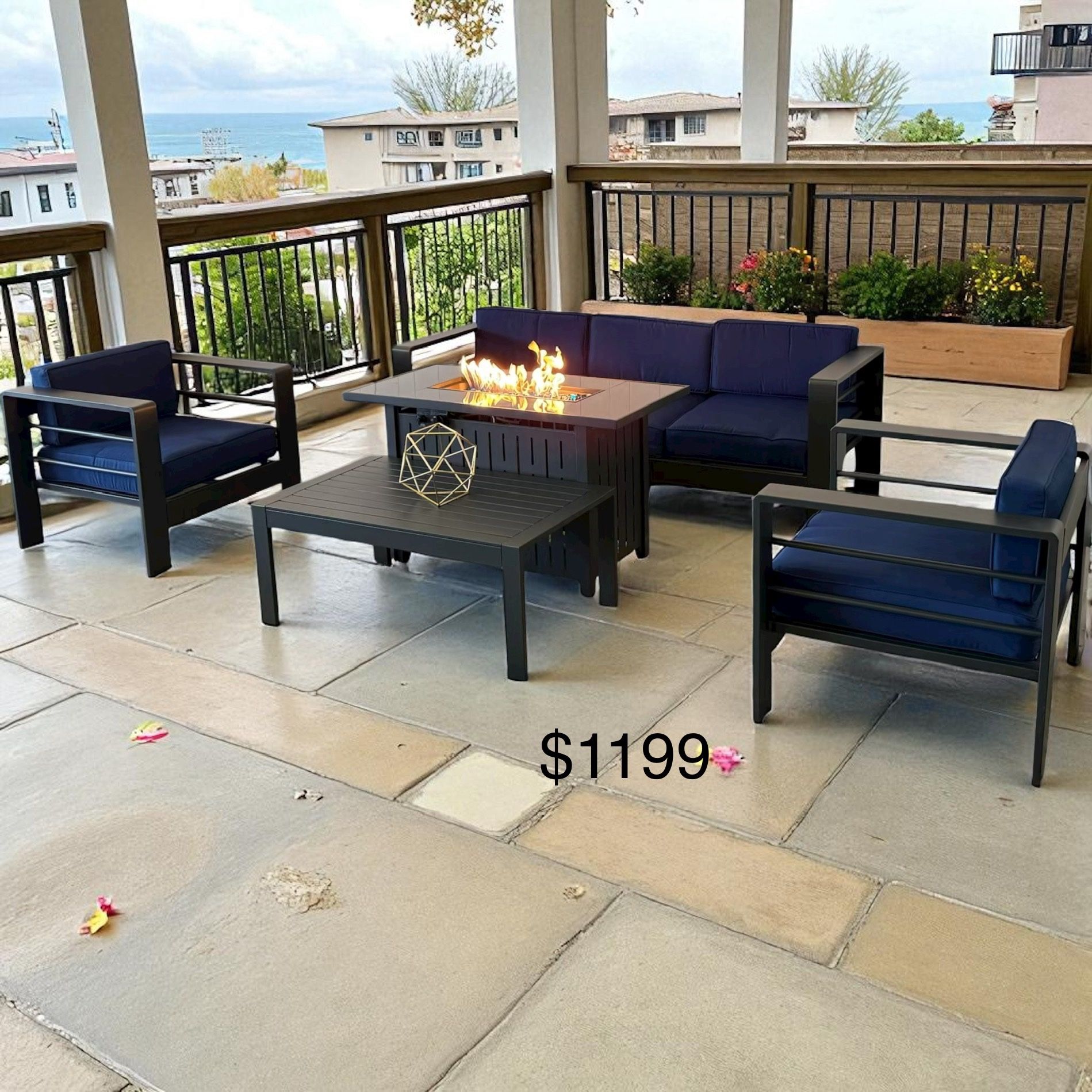 New box patio furniture with cushions(we finance, and deliver)