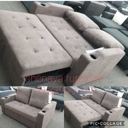 Love Seat Pull Out Sofa Sleeper New