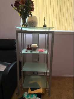 Glass display shel or entertainment center