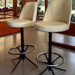 Vintage Swivel Stools Set Of 2