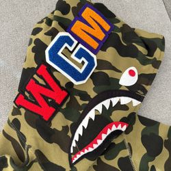 Bape Shark Full Zip - Green Camo