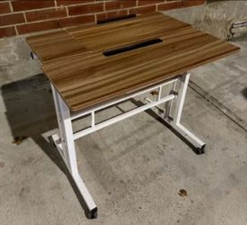 Height Adjustable Laptop Table Rolling Computer Desk